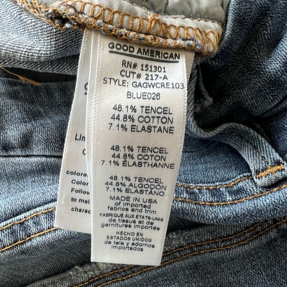 Good American ‘Good Waist’ high rise distressed skinny jeans. 14/32 - Picture 8 of 11